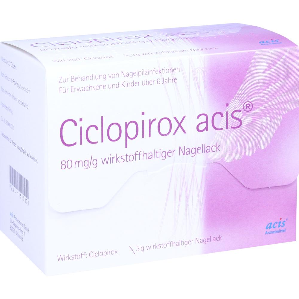 CICLOPIROX acis 80 mg/g wirkstoffhalt.Nagellack