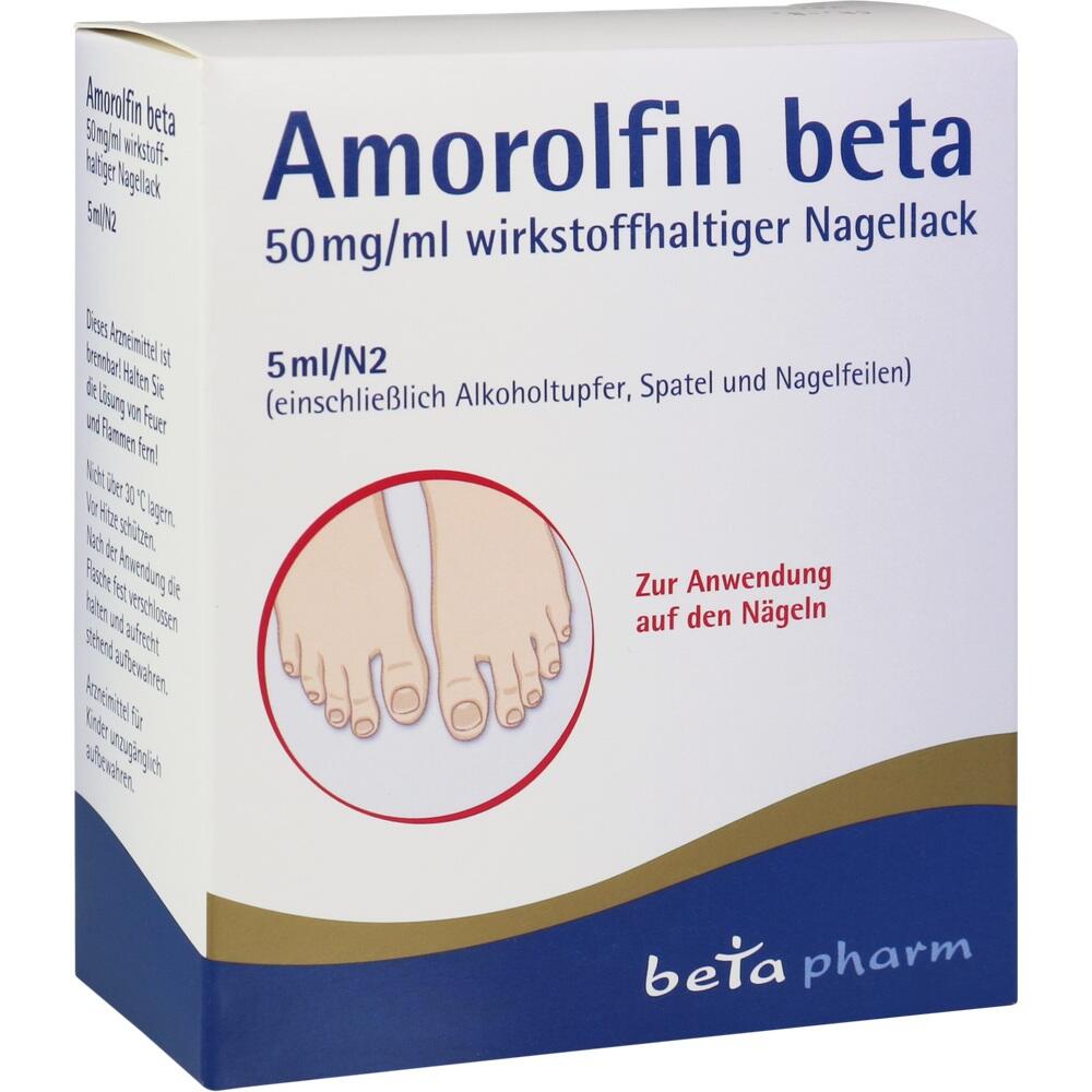 AMOROLFIN beta 50 mg/ml wirkstoffhalt.Nagellack