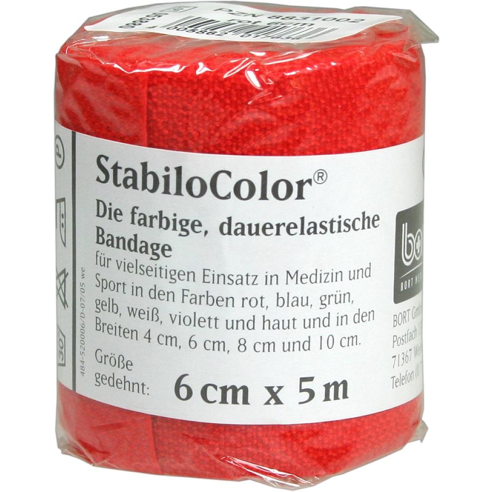 BORT StabiloColor Binde 6 cm rot