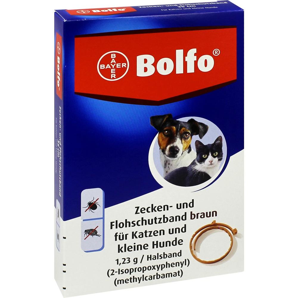 BOLFO Flohschutzband braun f.kleine Hunde/Katzen
