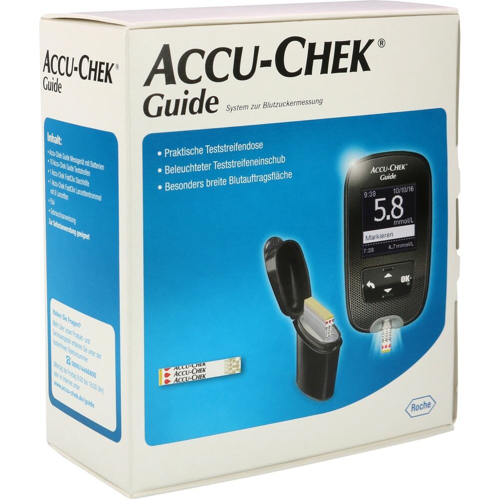 ACCU-CHEK Guide Blutzuckermessgerät Set mmol/l