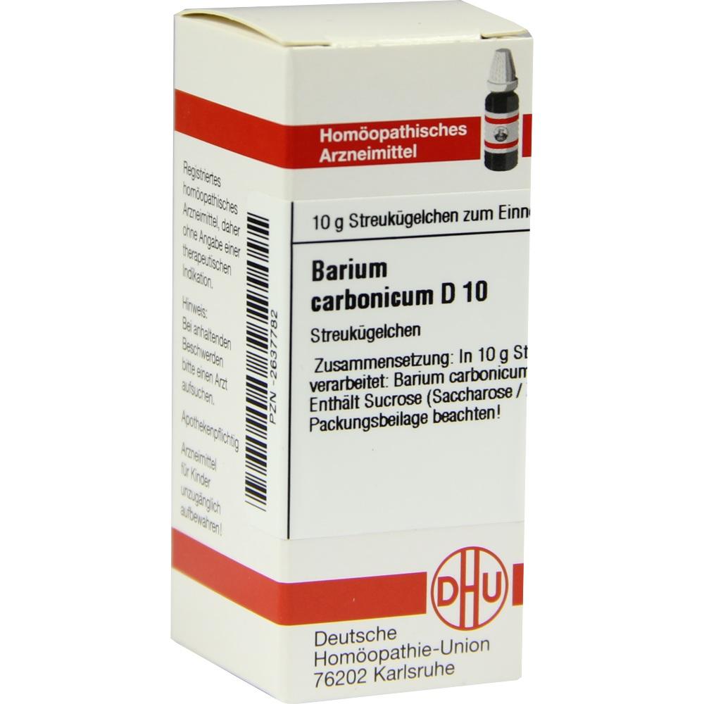 BARIUM CARBONICUM D 10 Globuli